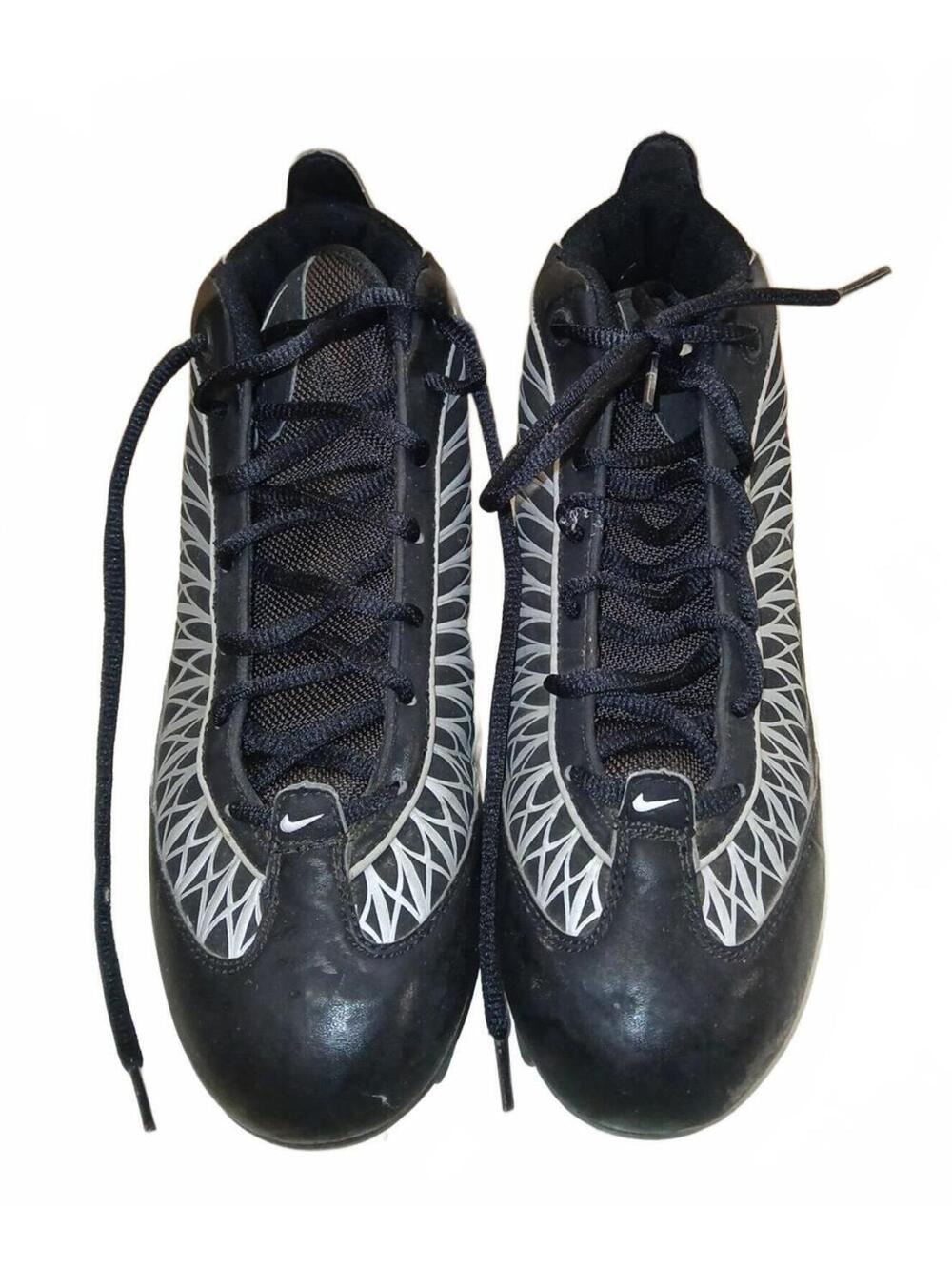 Nike Men's Cleats Size 9 Black White